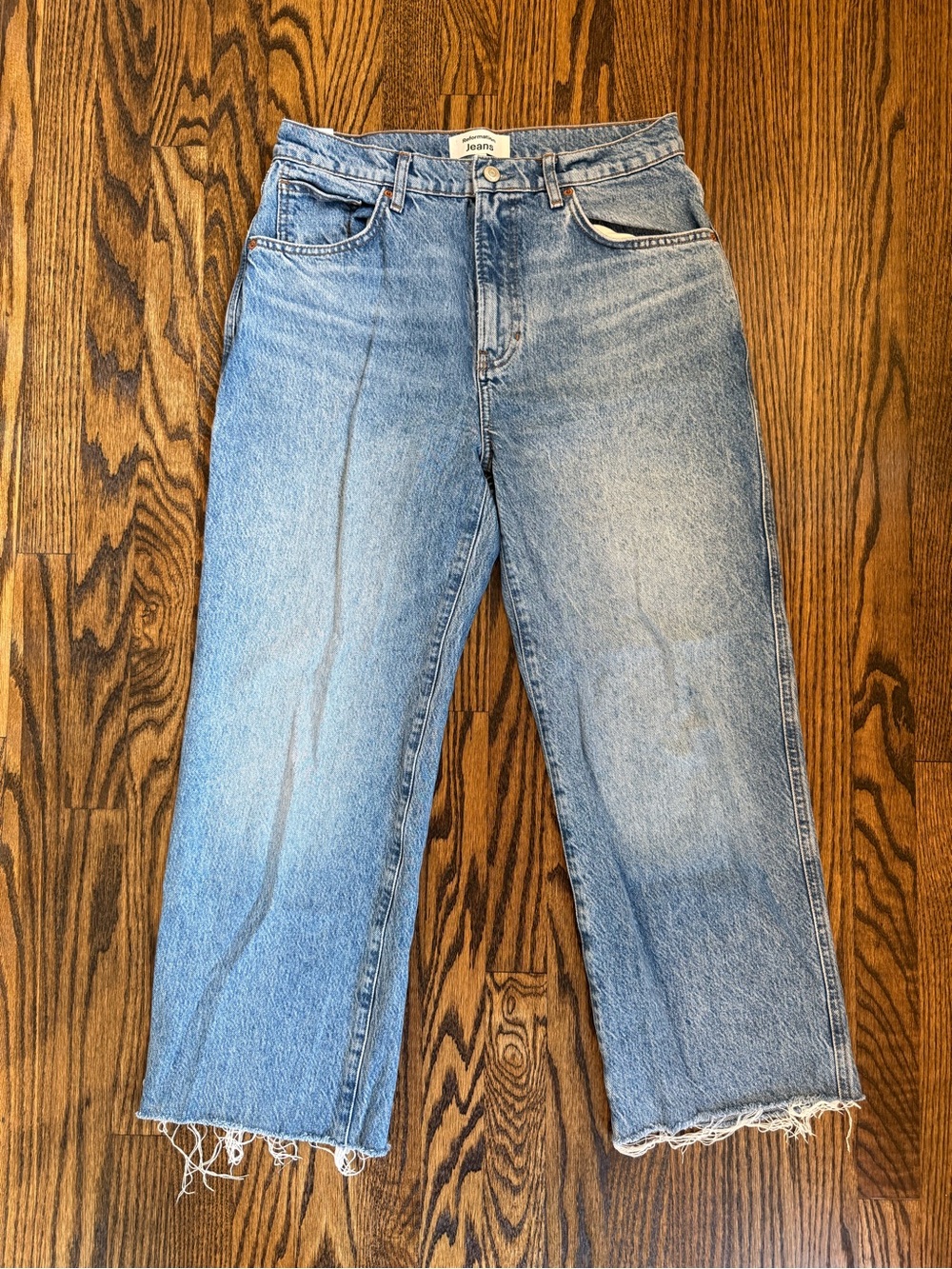 Reformation Val 90s Mid Rise Straight Jeans Size 29 Colorado Wash
